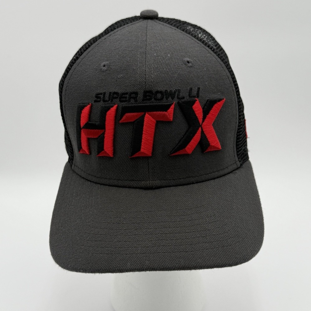 New Era Super Bowl LI HTX 9FIFTY Adjustable Hat Gray Black One Size GUC‎